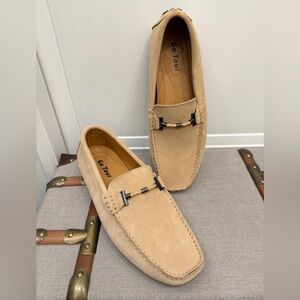 NEW GO TOUR SUEDE LOAFERS TAN MENS 11 ROPE